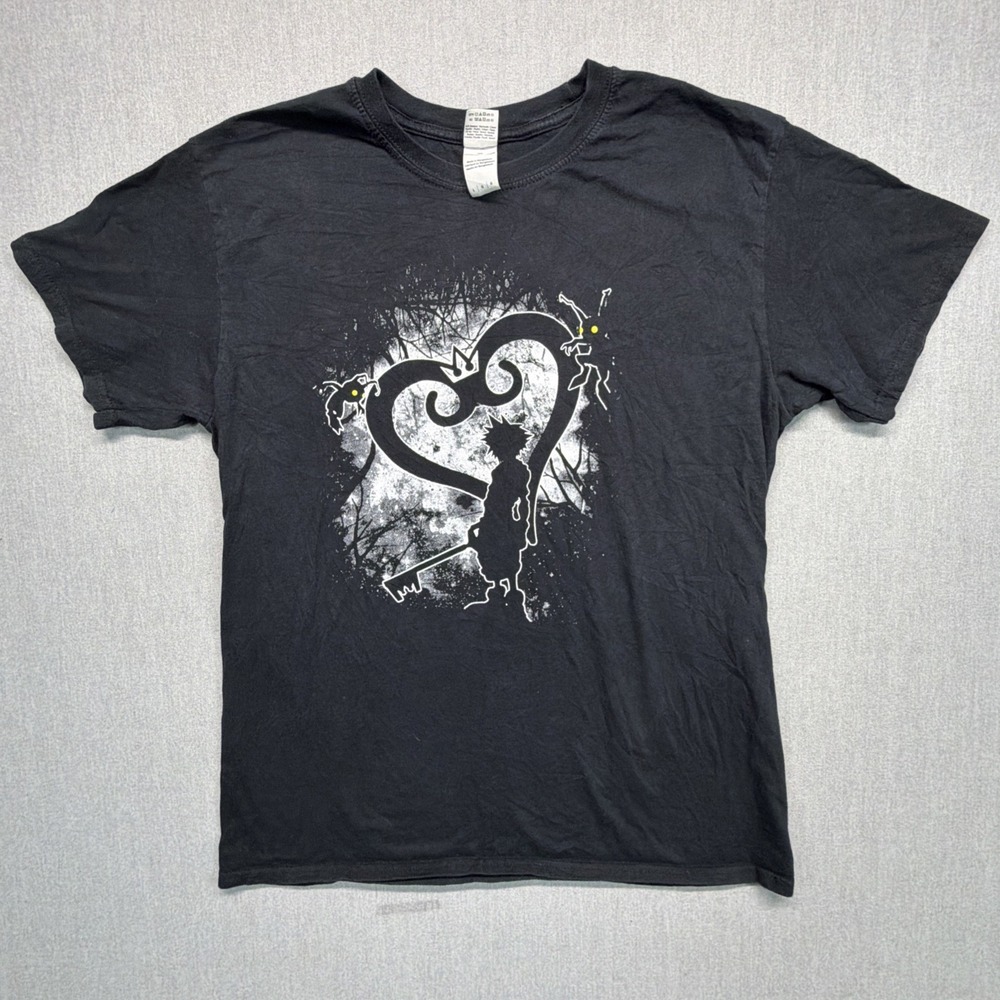 Kingdom Hearts Disney Video Game Shirt Mens Sz Large Gildan Tag Y2K